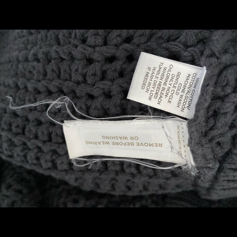 Loft dark gray boat neck sweater medium weight - Picture 4 of 4